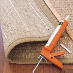 Put strips of acrylic-latex caulk on carpets to prevent slipping.